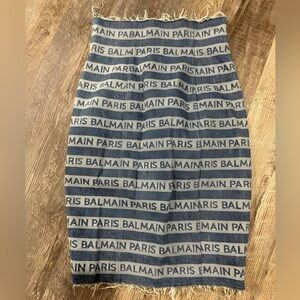 Balmain Denim Mid Length skirt Size 34